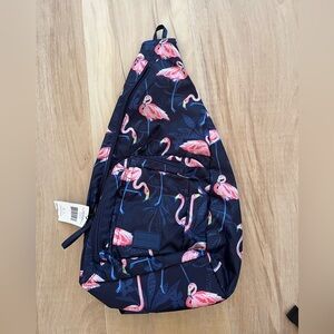 Vera Bradley Navy and Pink Sling Backpack